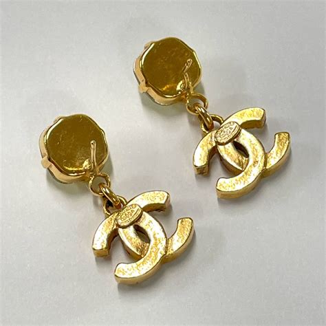 fake chanel earrings etsy|non authentic chanel earrings.